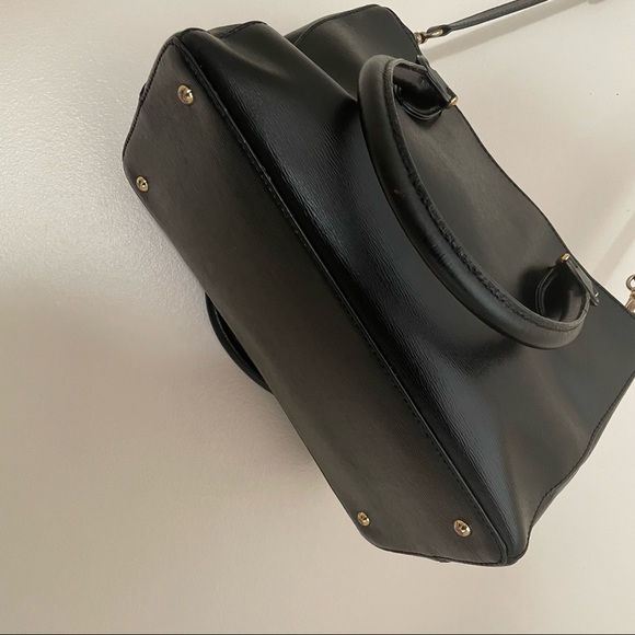 LAUREN RLL RALPH LAUREN black CROSSBODY / HAND LEATHER BAG. - Picture 5 of 13